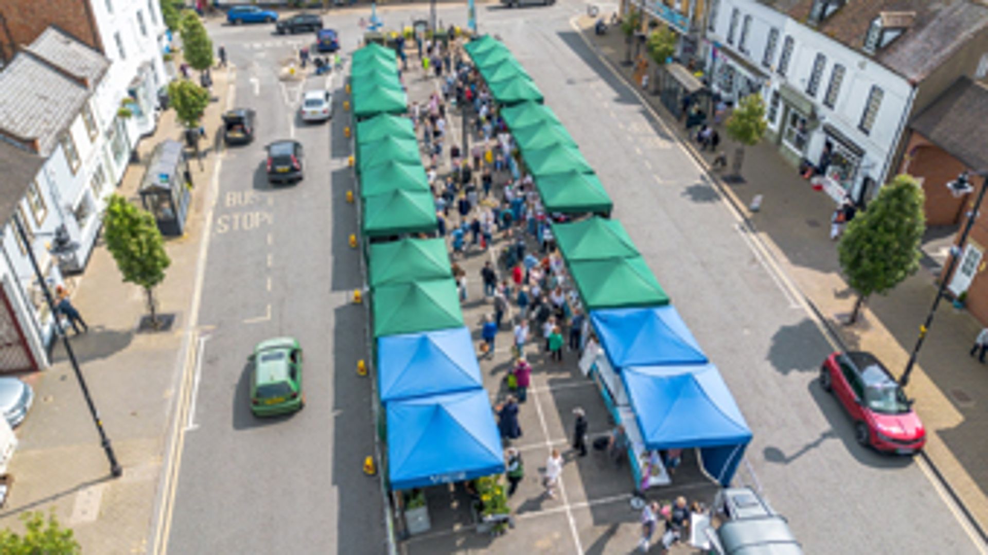Pershore Broad Street Market:  Successful launch marks a milestone in local community support